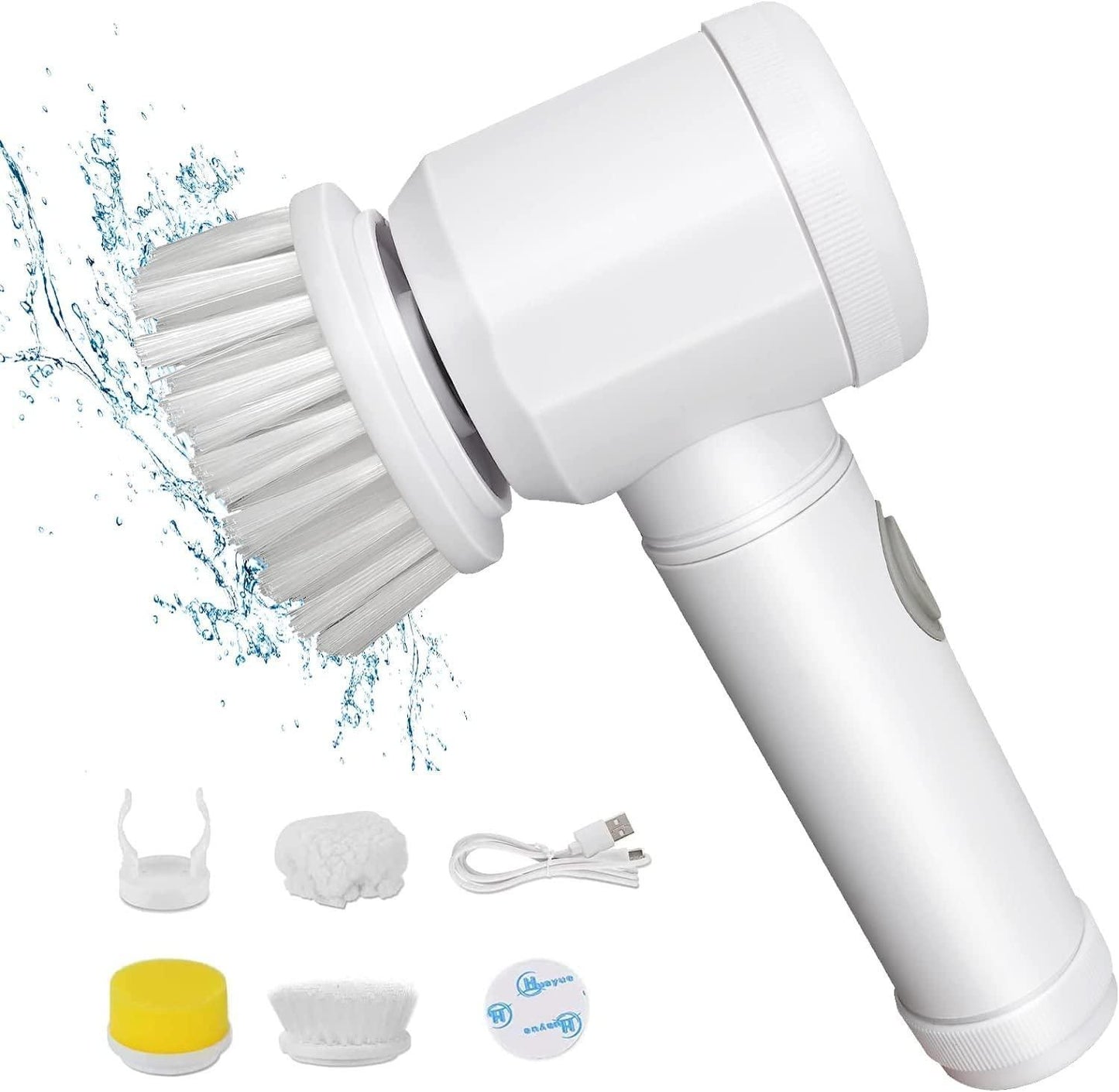 5-in-1 Electric Cleaning Brush – Bathroom, Kitchen & Floor Scrubber