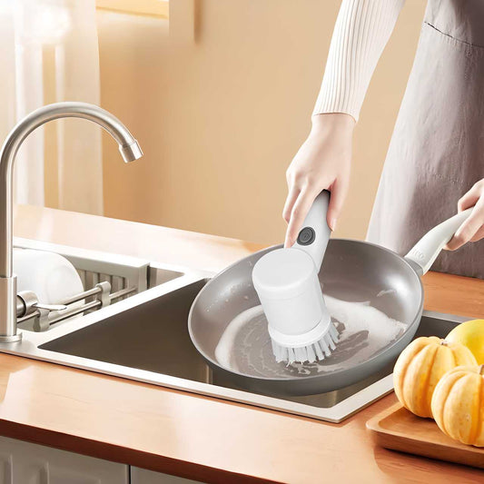 5-in-1 Electric Cleaning Brush – Bathroom, Kitchen & Floor Scrubber